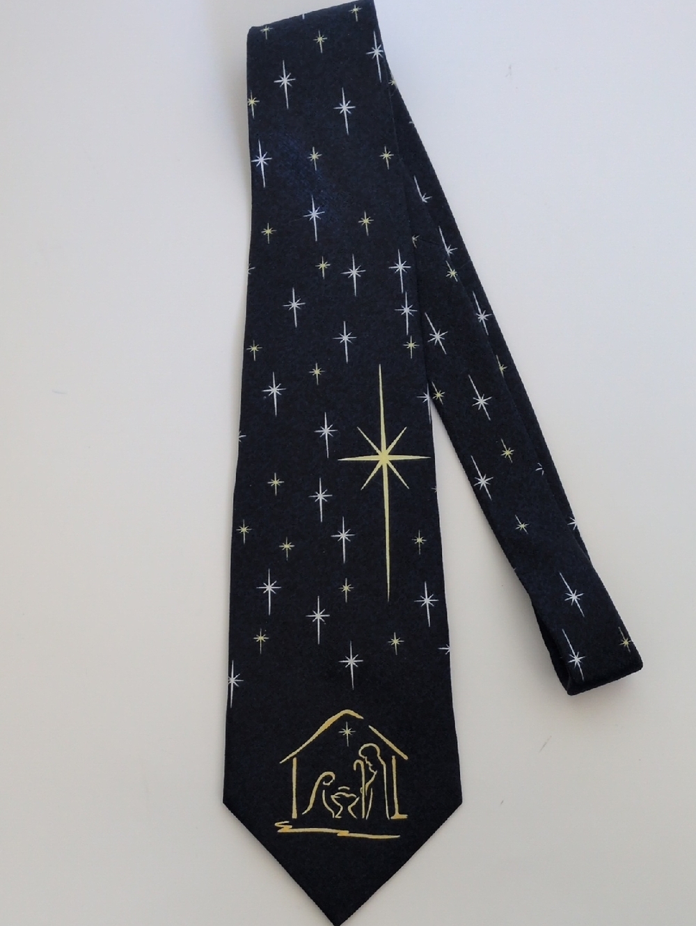 Eagles Wings 100% Silk Nativity Scene Tie